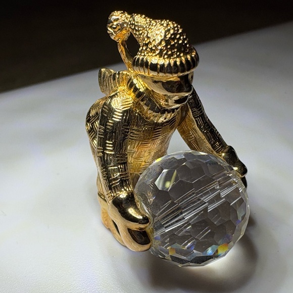 🔥Limited Edition🔥 Swarovski Snowfall Fun Pendant. 1980's Swan Logo - Picture 3 of 5